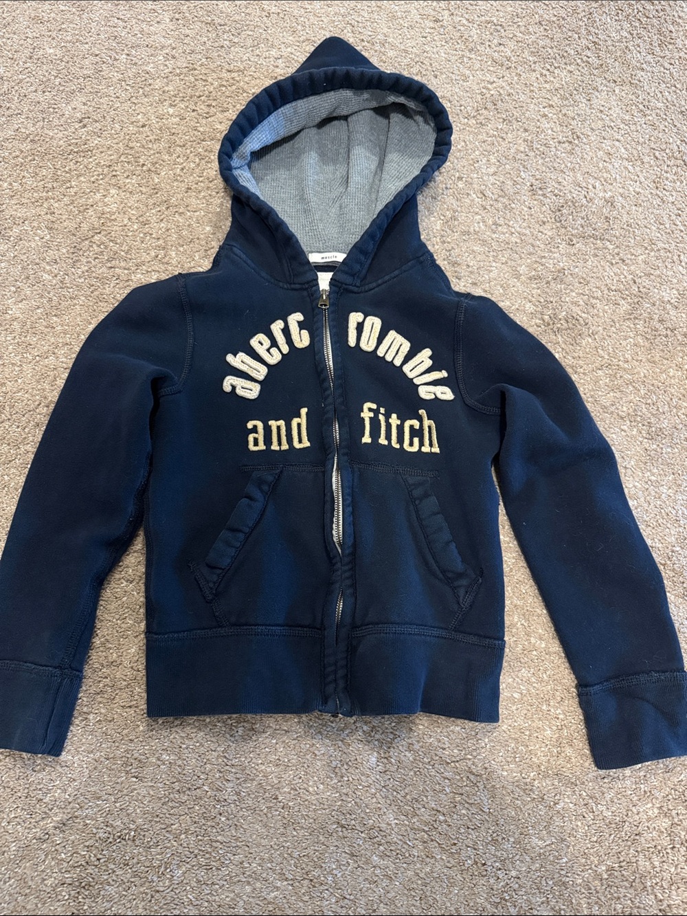 Abercrombie & Fitch Kids Navy Zip-Up Hoodie